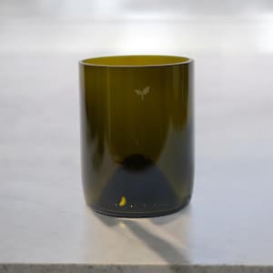 Upcycled Wine Bottle Glass - Eco-Friendly Drinking Cup - Handmade Glass - Sustainable Drinkware - Zero Waste