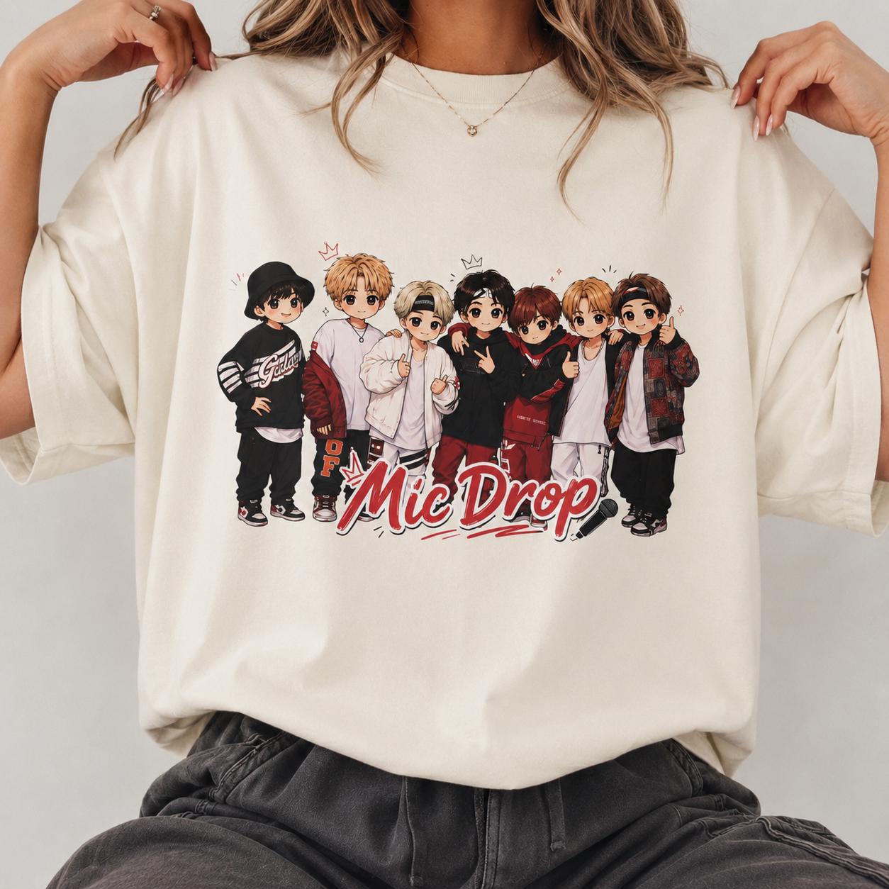 Bts Mic Drop Shirt - Etsy UK