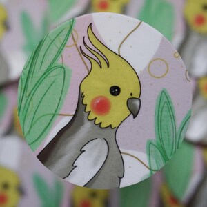 Cockatiel Sticker - Art Print Sticker - Premium Glossy Vinyl