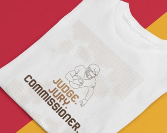 Camiseta de Fútbol Fantasy - Divertida camiseta del Comisionado de Fútbol Fantasy - Temporada de Fútbol - Juez Jurado Comisionado - Liga de Deportes Fantasy