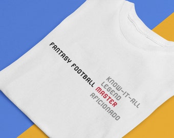 Camiseta de Fantasy Football - Camiseta de temporada de Fantasy Football - Leyenda del fútbol - Maestro del fútbol - Ropa de Fantasy Sports League