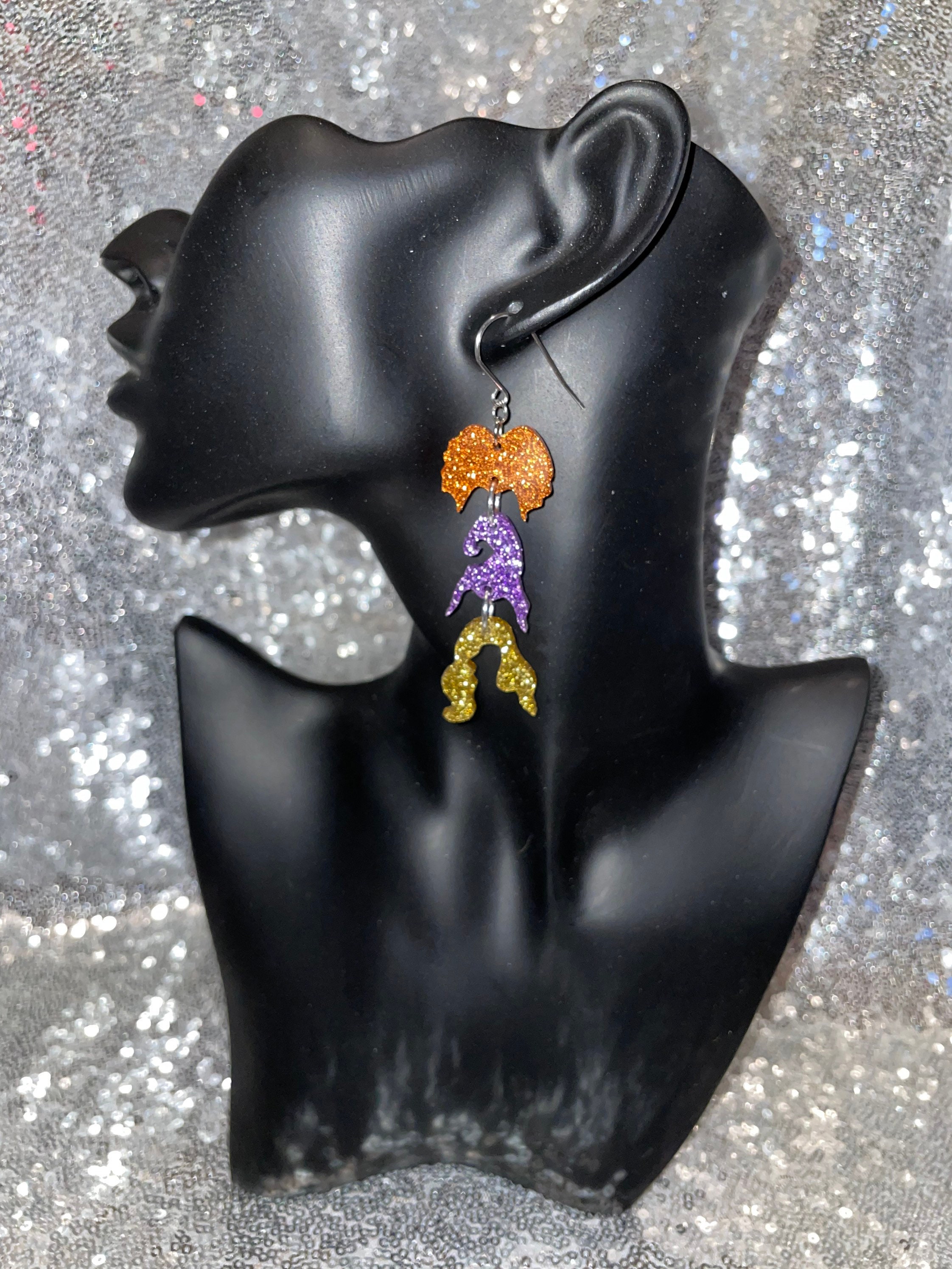 Sanderson Sisters Silhouette Earrings Etsy