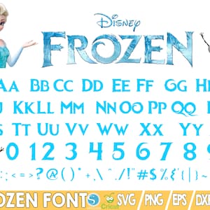 frozen alphabet letters numbers clip art graphics etsy