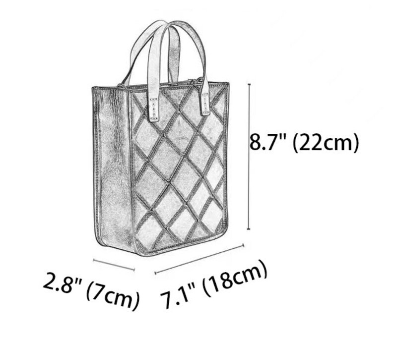 Genuine Leather Tote Bag Small Leather Bag Multicolor Small Etsy