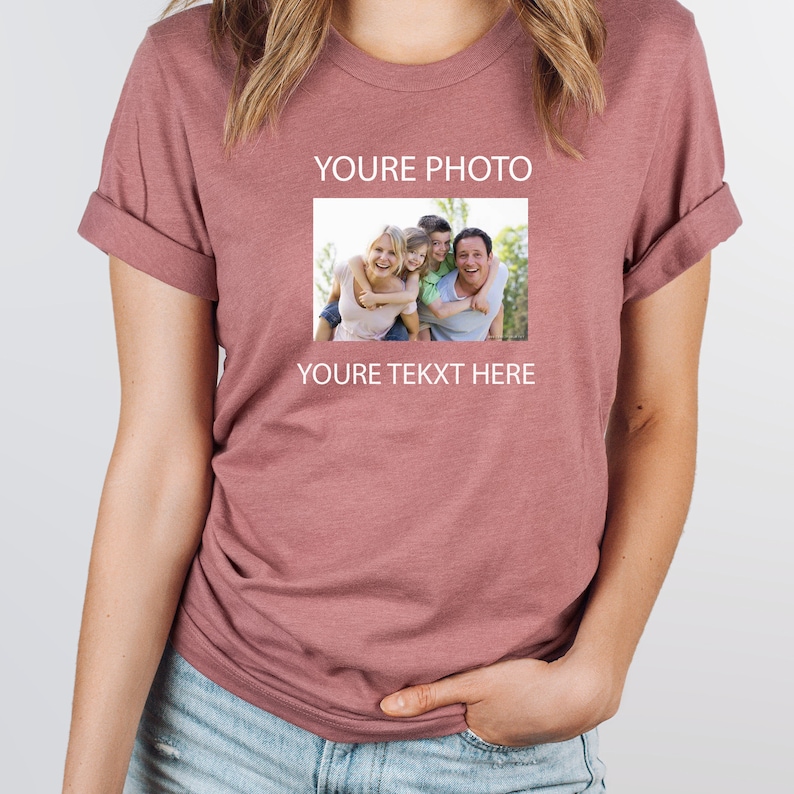 Custom Photo Shirt, Custom Tshirt, Custom Picture Tshirt, Birthday Photo Shirt, Holiday Gift