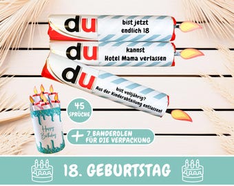 Duplo banderoles you messages finally 18 children Duplo banderoles 18 birthday gift last minute gift idea adult download