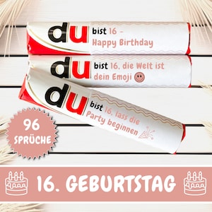 96 Duplo Banderolen 16 Geburtstag Du Botschaften Endlich 16 Kinder Duplo besonderes Geschenk Last Minute Teenager Geschenk, Download