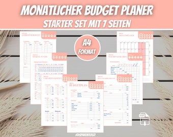 Budget Planner Monthly Financial Planner Household Book, Financial Tracker for Monthly Budget Planning, Monthly Budget Planner Template, Download