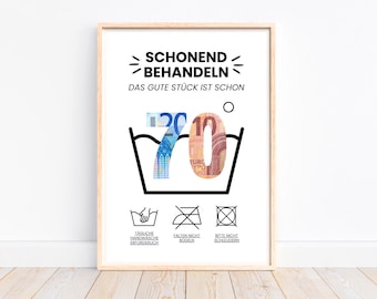 Cash gift 70th birthday gift, creative cash gift birthday gift idea, the good piece is 70, last minute gift, download