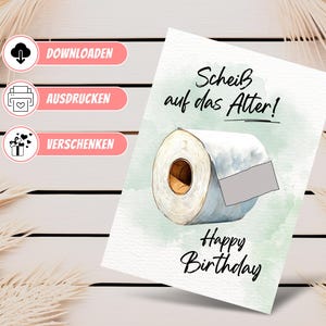 Money gift birthday, creative money gift birthday gift money, birthday card screw your age, last minute gift, PDF image 4