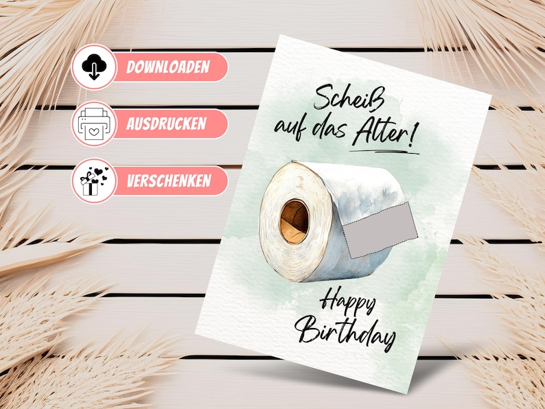 Money gift birthday, creative money gift birthday gift money, birthday card screw your age, last minute gift, PDF image 4