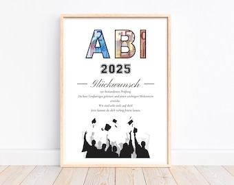 Cash gift Abitur 2025 exam passed gift Abitur, personal gift last minute Abitur school graduation 2025, download