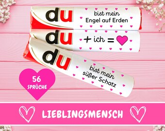 Descargar: 56 banderolas Duplo Regalo de San Valentín aniversario, persona favorita regalo querido regalo sincero novia y novio