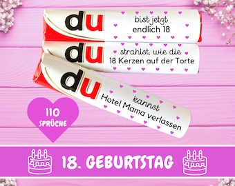 Duplo Banderoles 18th Birthday Gift You Messages Finally 18 Children Last Minute Gift Idea Adult Birthday Gift, Download