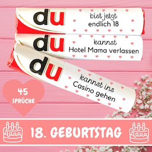 Duplo Banderolen You Messages Finally 18 Children Duplo Banderolen 18 Birthday Gift Last Minute Gift Idea Adult Download