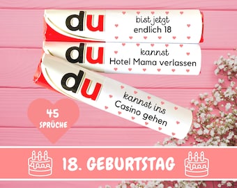 Duplo Banderolen You Messages Finally 18 Children Duplo Banderolen 18 Birthday Gift Last Minute Gift Idea Adult Download