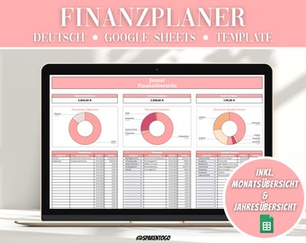 Monthly Budget Planner Google Sheet, Monthly Financial Planner, Budget Digital Household Book, Income Expenses Tracking, Annual Planner