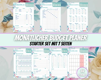 Budget Planner Monthly Financial Planner Household Book, Financial Tracker for Monthly Budget Planning, Monthly Budget Planner Template, Download