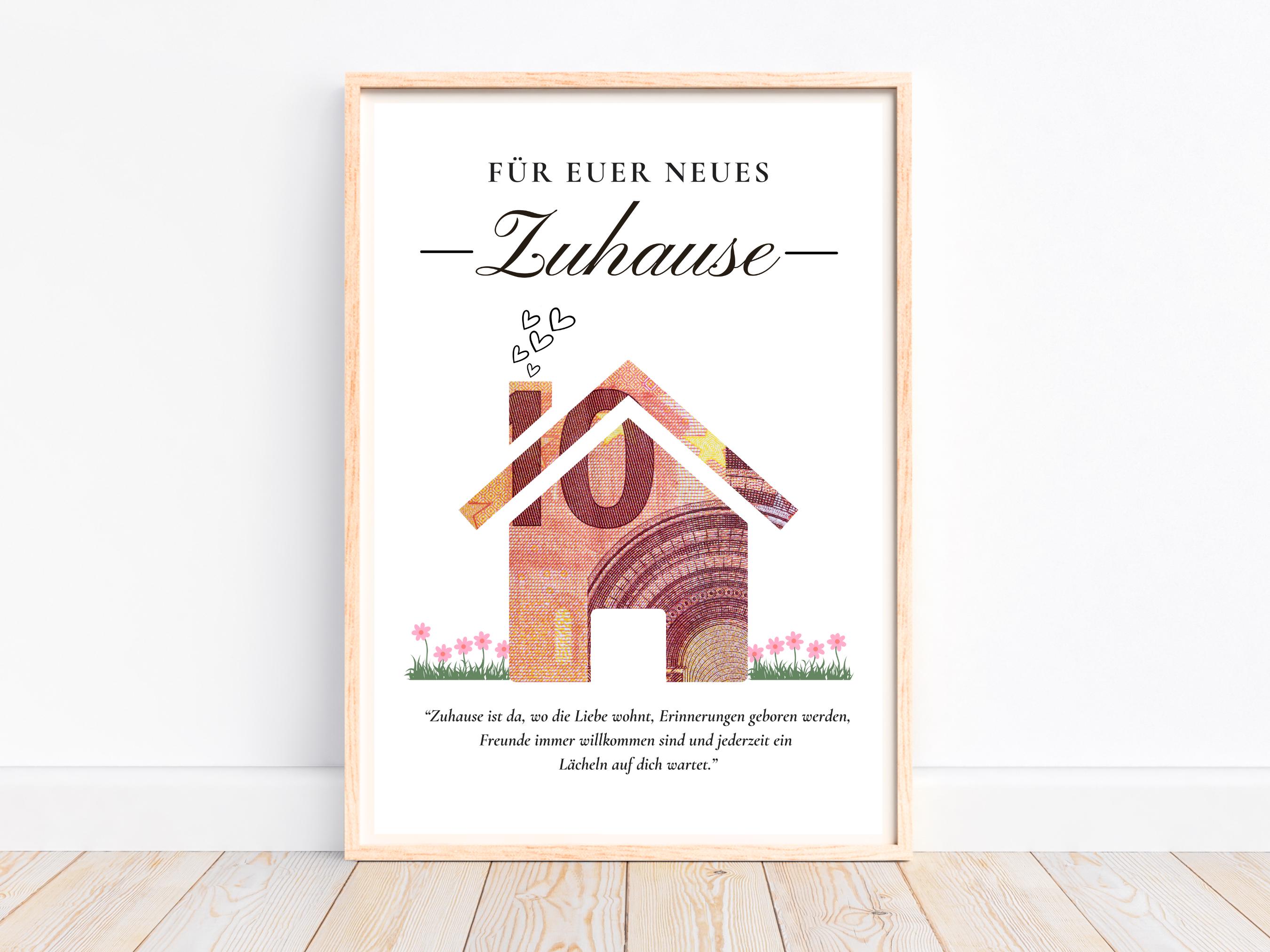 Windspiel 'Home Sweet Home' – Einweihungsgeschenk Aus Holz, Ca. 76 Cm, Für Garten, Terrasse Oder Wohnung