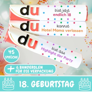 Duplo Banderolen Du Botschaften Endlich 18 Kinder Duplo Banderolen 18 Geburtstag Geschenk Last Minute Geschenkidee Volljährig Download
