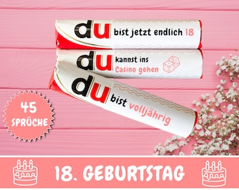 Duplo Banderolen You Messages Finally 18 Children Duplo Banderolen 18 Birthday Gift Last Minute Gift Idea Adult Download