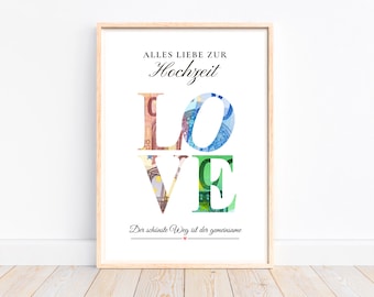 Money gift for wedding, wedding gift bride and groom money gift, wedding couple gift money, gift idea wedding gift money, PDF