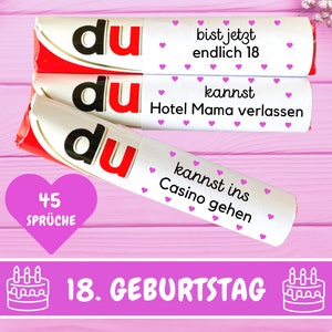 Duplo Banderoles Ustedes Mensajes Finalmente 18 niños Duplo Banderoles Regalo de cumpleaños número 18 Idea de regalo de último minuto Descarga de edad completa