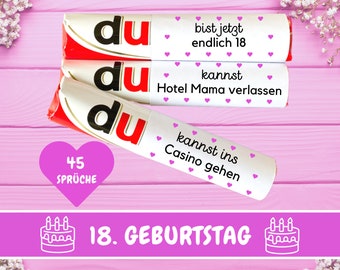 Duplo Banderolen You Messages Finally 18 Children Duplo Banderolen 18 Birthday Gift Last Minute Gift Idea Adult Download