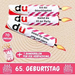 70 Duplo banderoles 65th birthday gift, birthday gift best friend, 65th birthday woman, birthday gift men, download