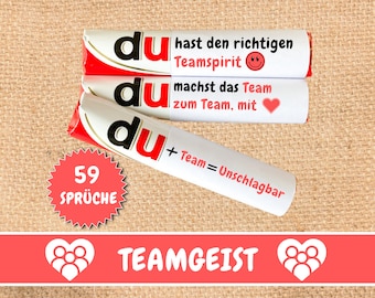 Download: 59 Duplo Banderolen Teamgeist Mitarbeiter Geschenk Arbeitskollegen Motivation Danke Angestellte Teambuilding Geschenkidee Kollege