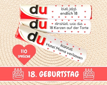 Duplo Banderolen You Messages Finally 18 Children Duplo Banderolen 18 Birthday Gift Last Minute Gift Idea Adult Download