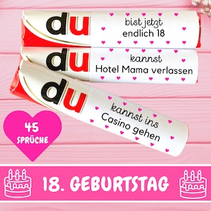 Duplo Banderoles Ustedes Mensajes Finalmente 18 niños Duplo Banderoles Regalo de cumpleaños número 18 Idea de regalo de último minuto Descarga de edad completa