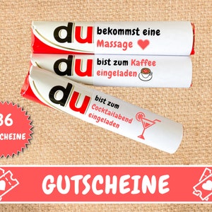 Download: 36 Duplo Banderolen Geschenk Gutscheine, Last Minute Geschenk beste Freundin Geburtstagsgeschenk Lieblingsmensch DIY Geschenkidee