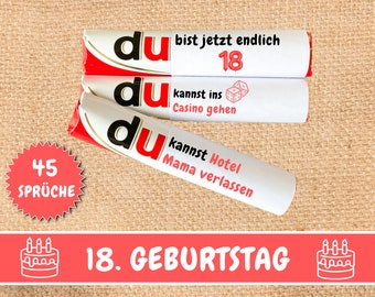 Duplo Banderolen You Messages Finally 18 Children Duplo Banderolen 18 Birthday Gift Last Minute Gift Idea Adult Download
