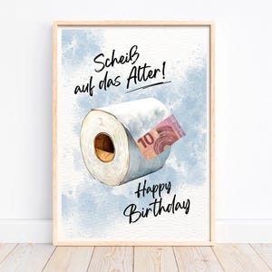 Cadeau d'argent anniversaire, cadeau d'argent créatif cadeau d'anniversaire argent, carte d'anniversaire Âge de vis, cadeau de dernière minute, PDF