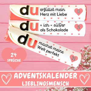 24 Duplo banderoles favorite person advent calendar gift, Christmas advent calendar filling, personal gift idea, DIY, download