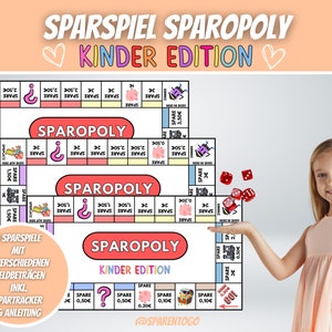 Kids Pocket Money Saving Challenge | Budget Planner Savings Game | Budget Binder Savings Challenge | Dice game for A6 envelope method | PDF