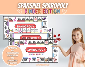 Kids Pocket Money Saving Challenge | Budget Planner Savings Game | Budget Binder Savings Challenge | Dice game for A6 envelope method | PDF