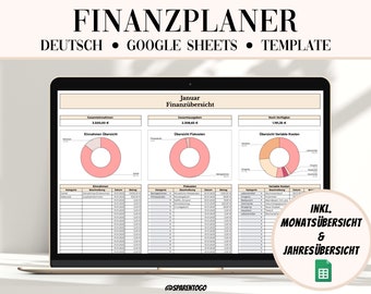 Monthly financial planner Google Sheet, monthly budget planner, digital budget book, track income expenses, budget annual planner