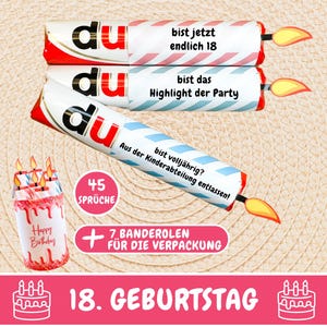 Duplo Banderolen Du Botschaften Endlich 18 Kinder Duplo Banderolen 18. Geburtstag Geschenk Last Minute Geschenkidee Volljährig Download