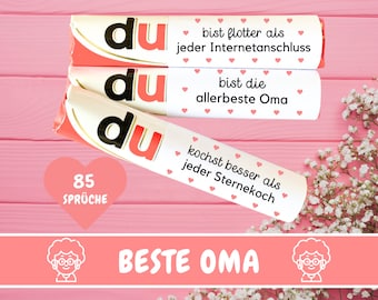 85 Duplo banderoles Best Grandma Gift, Duplo gift box, You are message, personal gift, handmade gift birthday, PDF