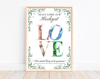 Money gift for wedding, wedding gift bride and groom money gift, wedding couple gift money, gift idea wedding gift money, PDF