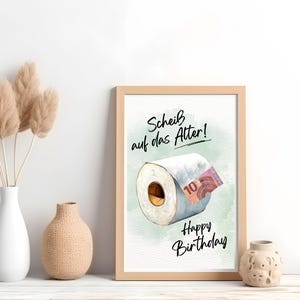 Money gift birthday, creative money gift birthday gift money, birthday card screw your age, last minute gift, PDF image 2