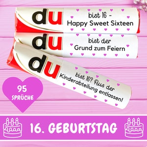 95 Duplo Banderolen Du Botschaften Endlich 16 Kinder Duplo Banderolen 16 Geburtstag Geschenk Last Minute Geschenkidee Teenager Download