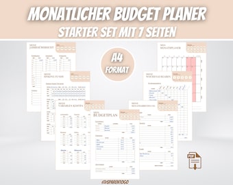 Budget Planner Monthly Financial Planner Household Book, Financial Tracker for Monthly Budget Planning, Monthly Budget Planner Template, Download