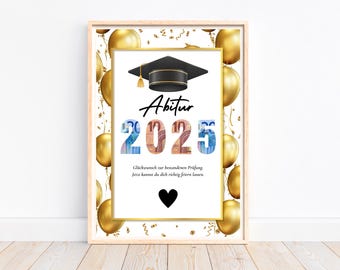 Cash gift Abitur 2025, Exam Passed Gift Abitur, Personal Gift Last Minute Abitur School Graduation 2025, Download