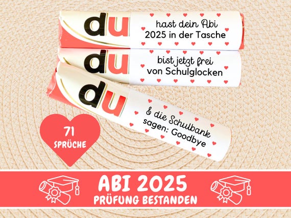 71 Duplo Banderolen Abitur 2025 Prüfung Bestanden Geschenk Abi, Persönliches Geschenk Last Minute Abitur Schulabschluss 2025, Download