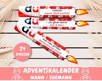 24 Duplo banderoles Advent calendar Best dad gift Christmas, Advent calendar men personal favorite person gift, Download