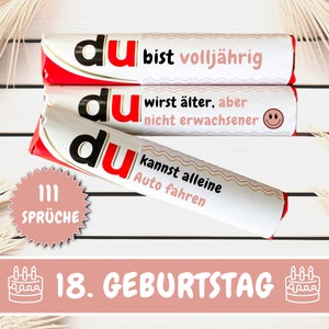 Download: 111 Duplo Banderolen Du Botschaften Endlich 18 Kinder Duplo Banderolen 18 Geburtstag Geschenk Last Minute Geschenkidee Volljährig