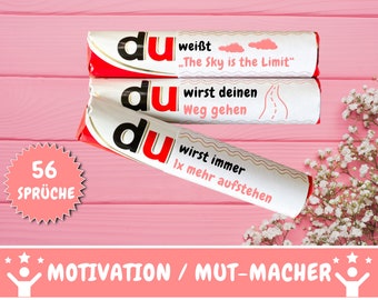 56 Duplo Banderolen Motivationssprüche, Duplo Botschaften Mutmacher Geschenk, Duplo Geschenkbox, DIY Geschenkidee Freundin, Download